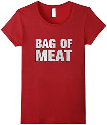 Women's bag of meat shirt  XL Cranberry
