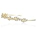 Flower Wreath Bridal Headband Tiara - Clear Crystals Gold Plating T675 by Venus Jewelry