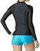 Tesla Women's UPF 50+ Zip Front Long Sleeve Top Rashguard Swimsuit FSZ01/FSZ11