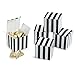 AWELL Small Candy Box Bulk 2x2x2 inch, Black White Stripes Box Party Favors Pack of 50