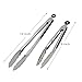 Kitchen Tongs, Amado 12 inches and 9 inches Kitchen Tongs Stainless Steel Kitchen Tongs Lock Design Barbecue Clip Clamp Stainless Steel Food Tongs