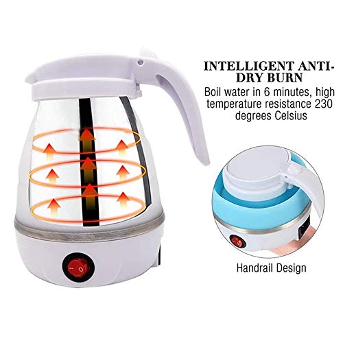 Gourmia Collapsible Travel Kettle 850W Foldable Silicone For