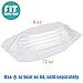 Fit Meal Prep [125 Pack 12 OZ Banana Split Boat Plate Clear PET Plastic Disposable Ice Cream Sundae Dessert Splits Bowl Tray for Gelato Parlors, Cafes, Parties, Home and Restaurants