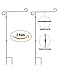 Garden Flag Pole Stand - 2 Pack - 36
