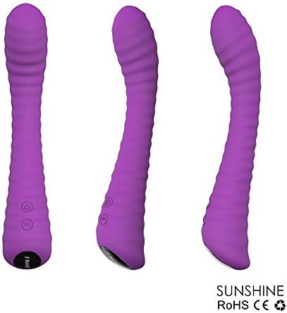 LFD Wand 9 Vibrations Modeles and 360 Rotation Mode, Powerful Speed Vibrations Cordless Waterproof Rechargeable - Cautious, Purple