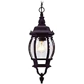 1 Light Black Outdoor Chain Lantern