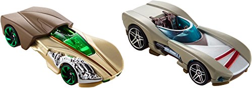 Hot Wheels Star Wars Rey Jedi Training & Luke Skywalker, 2 Pack