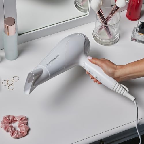 Haartrockner Ionen [leicht, Diffusor & Stylingdüse] weiß (2200W, Keramik-Ionen: schonendes Styling & gleichmäßige Wärmeverteilung, 3 Heiz- & 2 separate Gebläsestufen + Abkühlstufe) D3199