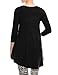 ALL FOR YOU Women's 3/4 Sleeve V-Neck Tunic Top With Hidden Side Pockets