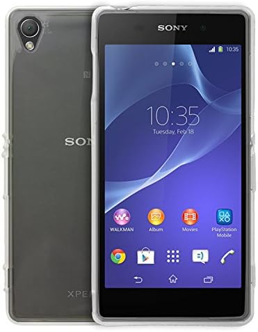 SOJITEK BPA-Free Sony Xperia Z3 Crystal Clear Transparent TPU Silicone Soft Plastic Cover Case