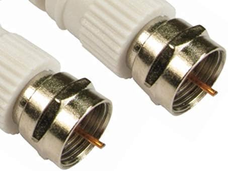 rhinocables F-Type Coaxial Aerial Cable - RG6 Male to Male Lead for Sky Freeview, Satellite TV & Internet Routers