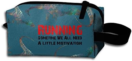 Toiletry Bag Running Motivation Raptor Painting Unisex Durable Toiletry Bag For Womens