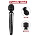 Cordless Wand Massager with 3 Powerful Speeds and 5 Vibration Modes for Neck Shoulder Back Body Massage, PALOQUETH Handheld Rechargeable Massager for Deep Tissue Massage Muscles Pain Relief