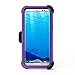 J.west Galaxy S8 Plus Case, Kickstand Full-Body Rugged Armor Military Grade Drop Heavy Duty Protection Case with Holster Belt Clip for Samsung Galaxy S8+ Plus 6.2 inch 2017 - Purple