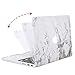 MOSISO Compatible with MacBook Pro 13 inch Case 2015 2014 2013 end 2012 A1502 A1425 with Retina Display, Protective Plastic Pattern Hard Shell Case & Keyboard Cover & Screen Protector, White Marble
