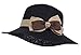Kaisifei Womens Beach Braid Straw hat (black)
