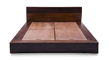 Urban Ladder Duetto Mango Wood King Size Double Bed (Two-Tone)