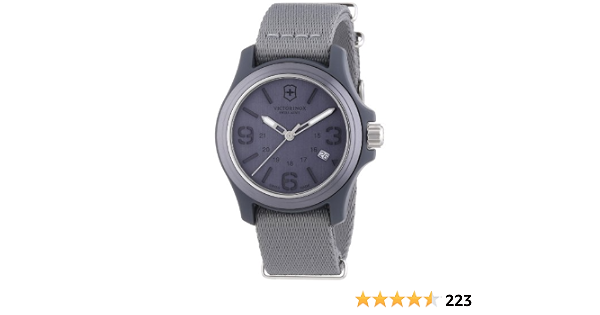 Victorinox Swiss Army - Reloj analógico de Cuarzo para Hombre con Correa de  Tela, Color Gris : Amazon.es: Relojes