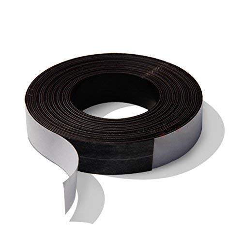DGQ Flexible Magnetic Tape 3/4-Inch by 10-Feet Strong Adhesive Magnet Strip - Perfect for Fridge Organisation, Crafts & DIY Projects, White Board, Hanging & Organizing Light Objects - Thumbnail 2