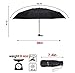 Fidus Upgraded Mini Travel Sun&Rain Windproof Umbrella - Lightweight Folding Compact Portable Parasol Outdoor Umbrellas for Men Women-Blak