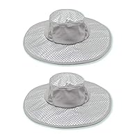yunshuoa 2 Pack Evaporative Cooling Hat Summer Ice Cap Sun Hat Cooling Hat for Women Men(2 Round)
