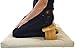 Bean Products Meditation Cushion - Zabuton Meditation Pillows for Sitting on Floor, Yoga Cushion, Cotton Yoga Pillow, Zen Kneeling Prayer Pad- Made in USA - Standard 24x24x2, Navy