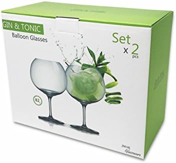 Elegant Bohemia Crystal Copa Gin and Tonic Cocktail Balloon Glasses Transparent 82 cl (Gift Set of 4) large