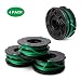 Thten String Trimmer Spools Replacement for Black Decker GH1100 GH1000 GH2000 Weed Eater DF-080 Replacement Spool Line Refills Dual Line Edger Parts 30ft 0.080" Auto-Feed Spool (4 Pack spools)