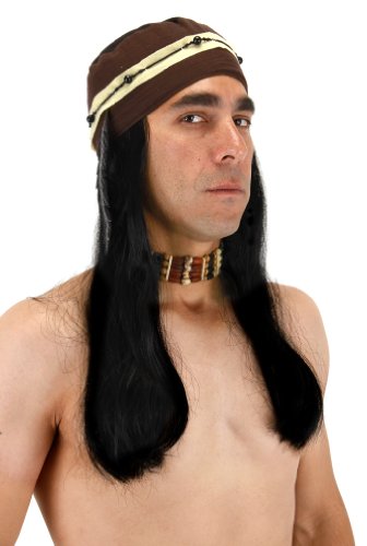 elope Indian Brave Headscarf With Hair