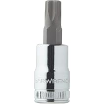 GearWrench 3/8" Antrieb Tamper Torx Bit T45 - Manipulationssicher, Hitzebehandelt, Langlebig, Schwarz