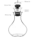 Ecooe Glass Fruit Water Pitcher 1500ml(oz Glass Drink Water Juice Carafe Pitcher with Stainless Steel Lid