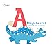 DECOWALL DS-8033 A-Z Dinosaur Alphabet (Small) Kids Wall Stickers Decals Peel and Stick Removable for Nursery Bedroom Living Room Art murals Decorations