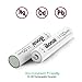 BONAI Rechargeable AAA Batteries with Charger, 1100mAh High Capacity NiMH AAA Rechargeable Batteries 1.2V 8 Packs with Smart Charger(8 Slot Battery Charger for AAA AA)