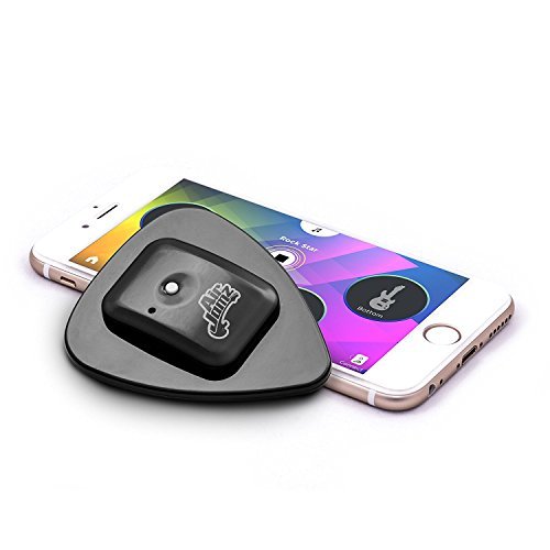 AirJamz App-Enabled Bluetooth Music Toy, Electric Air Guitar and More for Your iOS Mobile Phone or Tablet, Black, Powered by Zivix (Renewed)