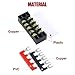 Hilitchi 12pcs 5 Positions Dual Row 600V 15A Screw Terminal Strip Blocks and 400V 10A Pre-Insulated Terminals Barrier Strip