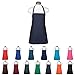 Premium Chef Three Pocket Apron 3 Pockets Great for Restaurants, Bistros, Chefs, Baker, Servers, Waitress, Waiter, Craftsmen (Navy)