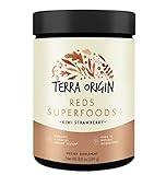 Terra Origin, Red Superfoods, Powder, Kiwi Strawberry, 30 Servings, 35 Natural Ingredients, Antioxidants & Herbs to Support Healthy Immune System