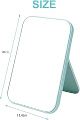 OSDUE 20x13.4cm Makeup Mirror Foldable Portable Desktop Vanity Travel Mirror view 2