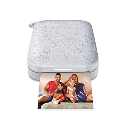 HP HPISPW Sprocket Portable Photo Printer (Luna Pearl) Instantly Prints ZINK 2 x 3 Inch Sticky-Backed Photos from your iOS and Android Device