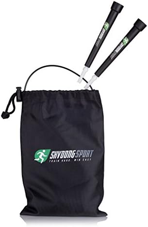 Shvoongsport Crossfit Jump Rope-Fast Speed,Adjustable Length-Best for Training Boxing, MMA ,RX,WOD's - Includes Free Sport Towel ,Ebook,handy bag,Extra Cable & Extra Screws