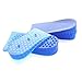 1 X HuntGold Height Increase Taller Shoe Heel Lift Silicon Gel Insole Inserts Two Layers Pads
