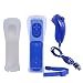 NewBull Built in Motion Plus Remote and Nunchuck Combo for Wii and Wii U (Dark Blue) primary