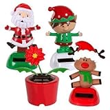 Plastic Solar-Powered Dancing Friends (Set of 4)