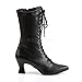 Pleaser 120 Size 7 Black Granny Boot