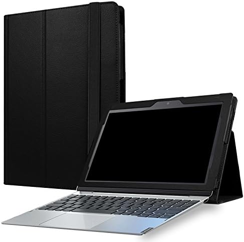 Lenovo Miix 320 Shell Case ,Heavy Duty Folio Premium PU Leather Rotating Cover with Flip Folio Drop Proof Shell for Lenovo Miix 320 10.1" Tablet (black)
