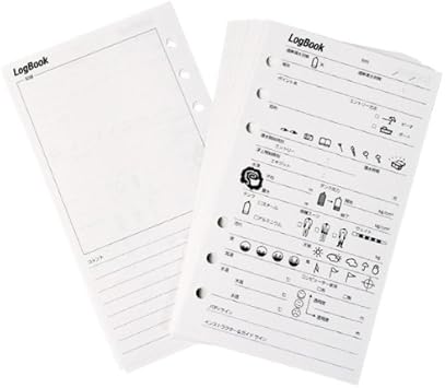 Amazon ダイビングアクセサリー ログブックリフィル スペアログ 6穴タイプ c ビービーシー ホワイト スポーツ アウトドア