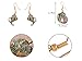 Alilang Womens Multicolor Golden Accent Ocean Seashell Conch Mermaid Sea Witch Drop Dangle Earrings, Green