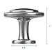 LIZAVO Brushed Satin Nickel Kitchen Cabinet Knobs Modern Round Pulls Hardware for Drawer Dresser– 1-1/4 inch Diameter, 10 Pack