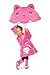 Kidorable Pink Lucky Cat Umbrella for Girls w/Fun Cat Tail Handle, Pop-Up Ears, Paws
