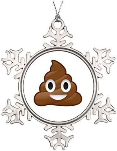 Amazon パンジーパーソナライズ クリスマスツリーデコレーション うんち絵文字 ウェディング クリスマス 雪の結晶オーナメント インテリア オンライン通販